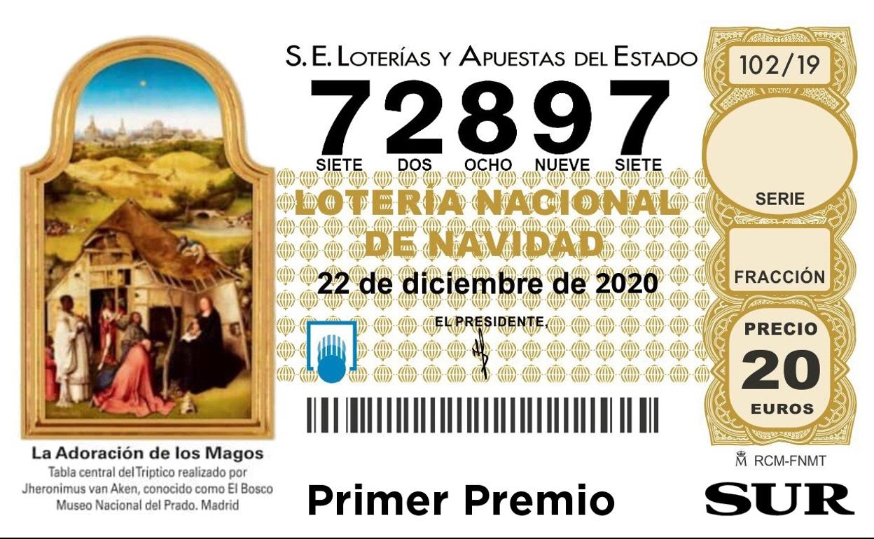 72897 | ¡El Gordo! Primer premio de la Lotería de Navidad 2020